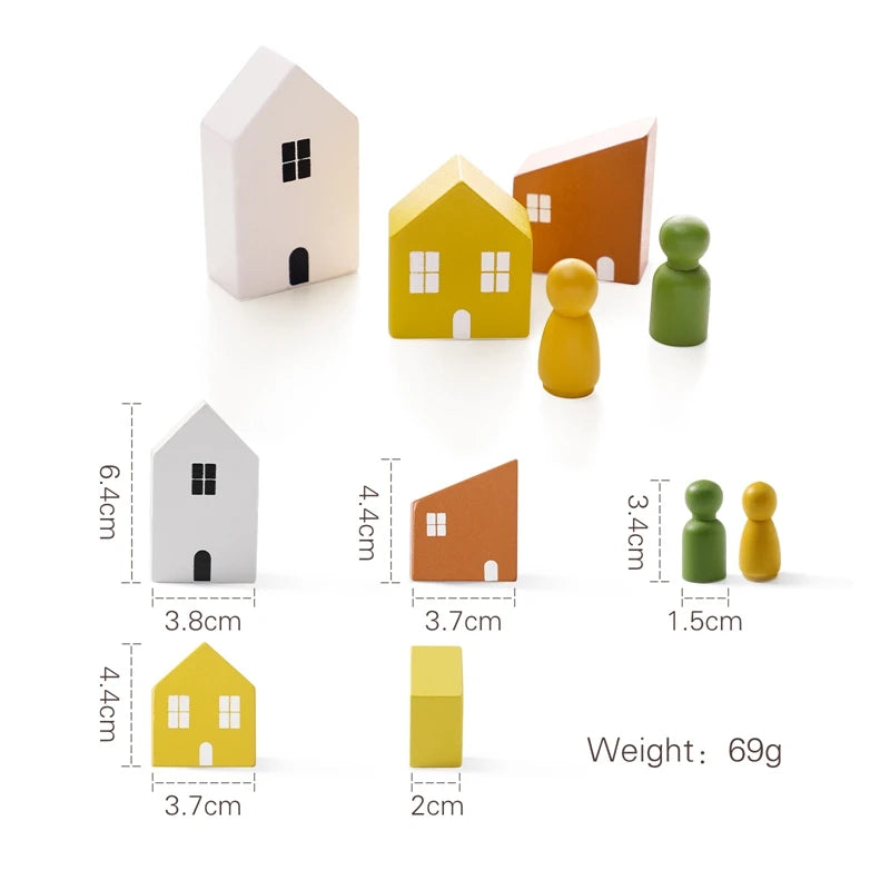 Montessori Wooden Handmade Toys E-Friendly Materials Baby Preschool Education Props Parent-Child Game Birthday Gift For Child