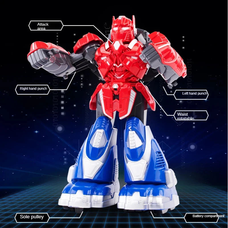 Interactive Motion Sensing Remote Control Robot Toy for Boys - Parent-Child Boxing & Fighting Simulation Remote Control Toy Game