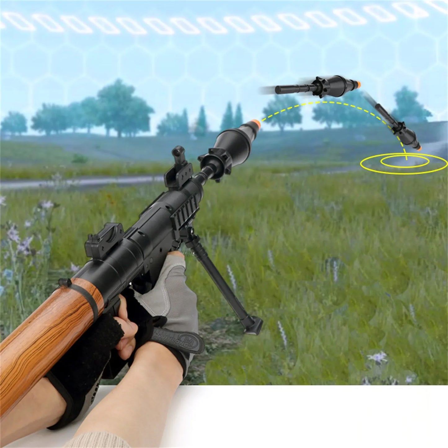 Rocket Launcher Toy – Fun RPG Style Shooting Toy Gift for Kids & Boys