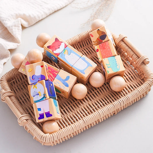 Wooden Montessori Handbell – Baby Musical Rattle & Stroller Toy, Classic Educational Gift