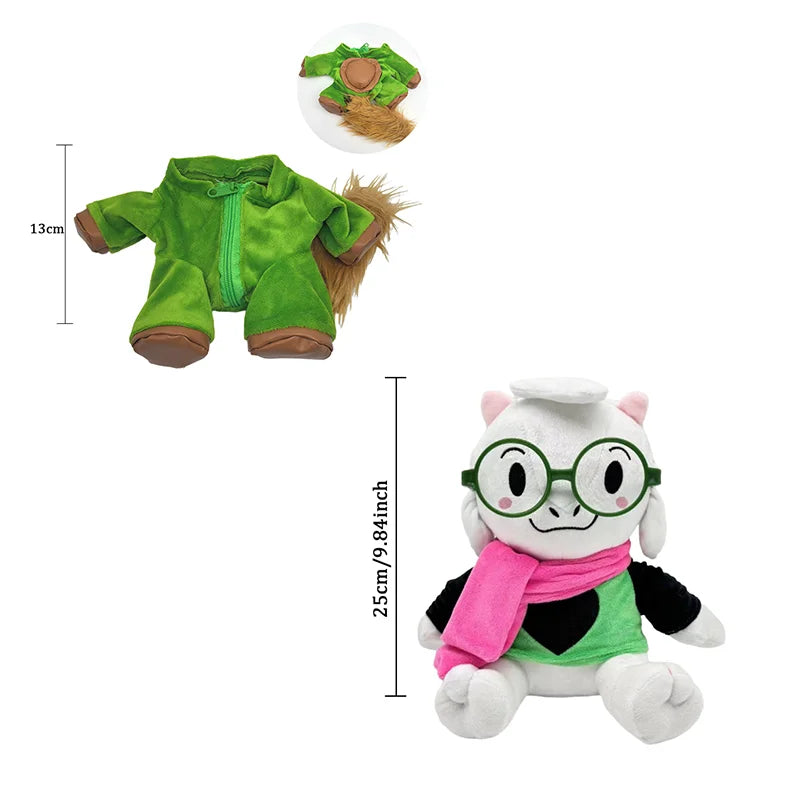 TreasuringU 2025 New Deltarune Plush Toys Kawaii Ralsei Plush Stuffed Toys Tenna Doll Changeable Plushie Clothes Birthday Gifts