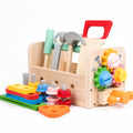 Wooden Kids Tool Bench – Montessori Construction Workbench Educational Toy for Boys Gift