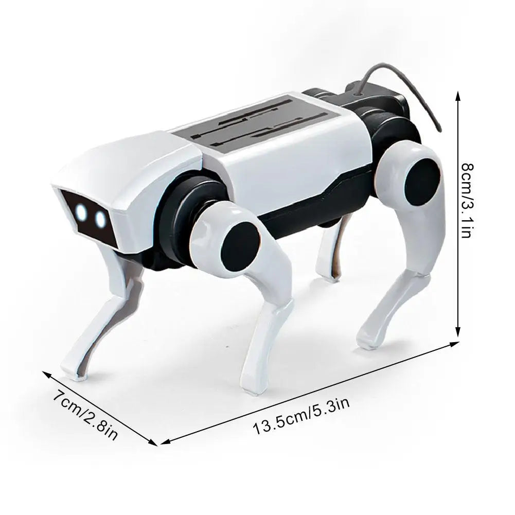 Rc Robot Children's Remote Control Mechanical Dog Toy Science Teaching Diy Assembling Model Electric Set Toys for Boys Kids Gift